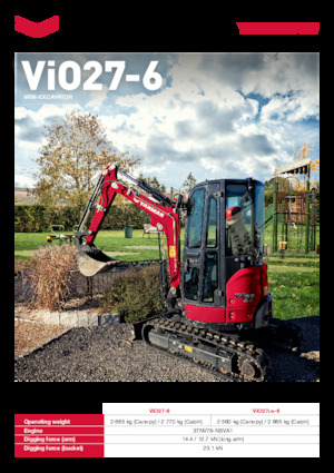 Mini excavatoare Yanmar ViO27-6 
