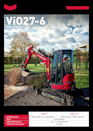 Mini excavatoare Yanmar ViO27-6 