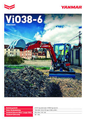 Mini excavatoare Yanmar ViO38-6 