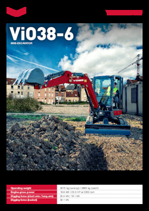 Mini excavatoare Yanmar ViO38-6 