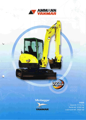 Mini excavatoare Yanmar VIO 55