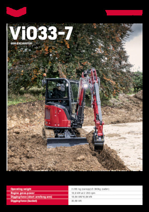 Mini excavatoare Yanmar ViO33-7