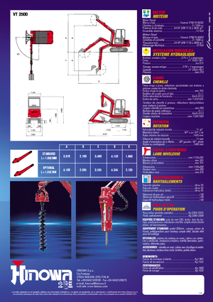Mini excavatoare Hinowa VT 2500