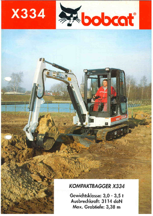Mini excavatoare Bobcat X 334