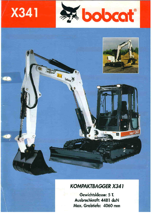 Mini excavatoare Bobcat X 341