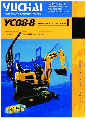 Mini excavatoare Yuchai YC08-8