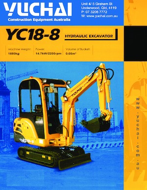 Mini excavatoare Yuchai YC18-8