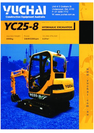 Mini excavatoare Yuchai YC25-8