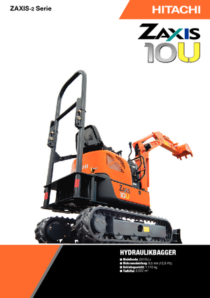 Mini excavatoare Hitachi ZX10U-2