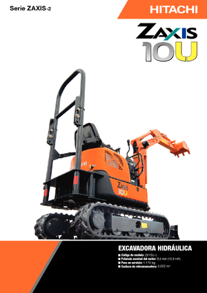 Mini excavatoare Hitachi ZX10U-2