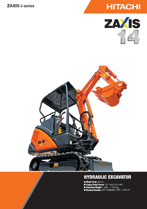 Mini excavatoare Hitachi ZX 14-3