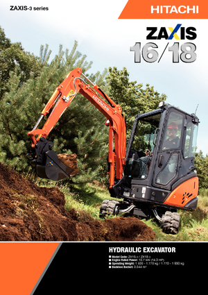 Mini excavatoare Hitachi ZX 18-3