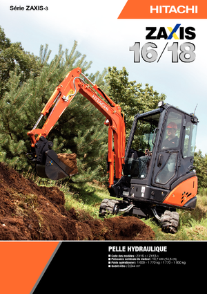 Mini excavatoare Hitachi ZX 18-3