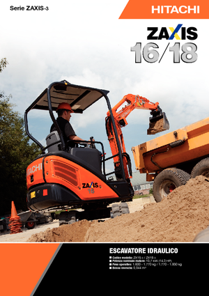 Mini excavatoare Hitachi ZX 18-3