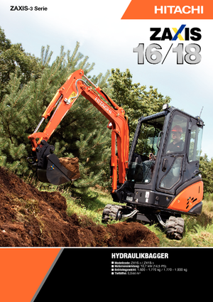 Mini excavatoare Hitachi ZX 18-3