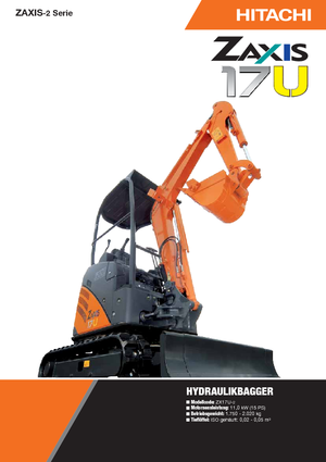 Mini excavatoare Hitachi ZX 17 U-2