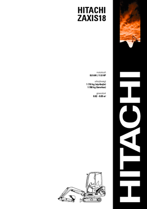 Mini excavatoare Hitachi ZX 18