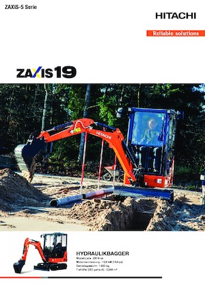 Mini excavatoare Hitachi ZX19-5A