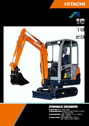 Mini excavatoare Hitachi ZX 18