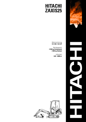 Mini excavatoare Hitachi ZX 25