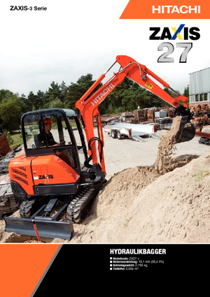 Mini excavatoare Hitachi ZX 27-3