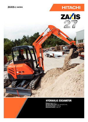 Mini excavatoare Hitachi ZX 27-3