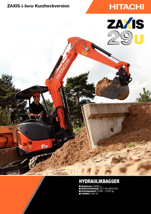 Mini excavatoare Hitachi ZX 29 U 3