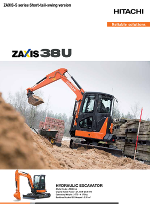 Mini excavatoare Hitachi ZX38U-5A