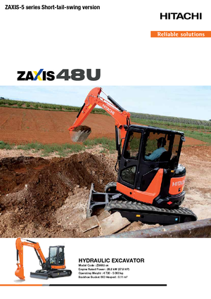 Mini excavatoare Hitachi ZX48U-5A