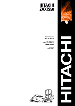 Mini excavatoare Hitachi ZX 50