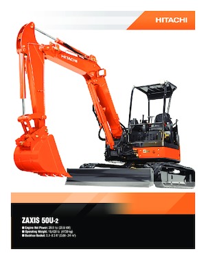 Mini excavatoare Hitachi ZX 50 U-2