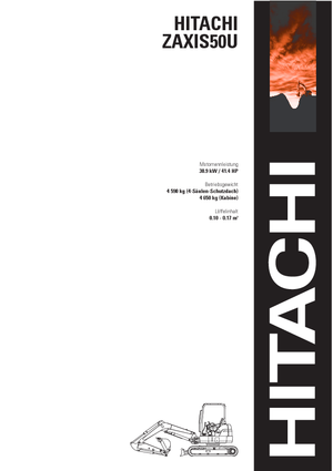 Mini excavatoare Hitachi ZX 50 U