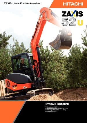 Mini excavatoare Hitachi ZX 52 U 3