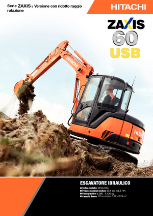 Mini excavatoare Hitachi ZX 60 USB-3