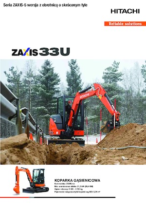 Mini excavatoare Hitachi ZX33U-5A