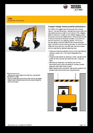 Excavatoare pe șenile Wacker Neuson EZ80
