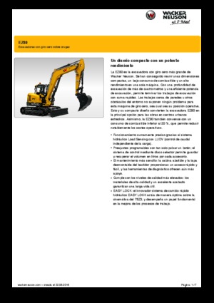 Excavatoare pe șenile Wacker Neuson EZ80