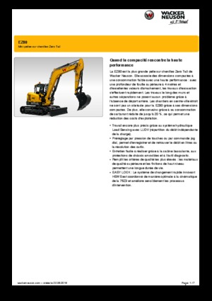Excavatoare pe șenile Wacker Neuson EZ80