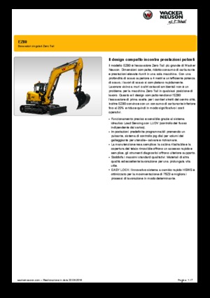 Excavatoare pe șenile Wacker Neuson EZ80