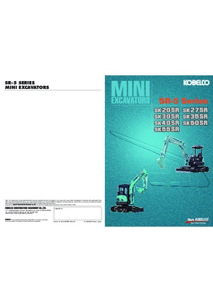 Mini excavatoare Kobelco SK 35 SR 5