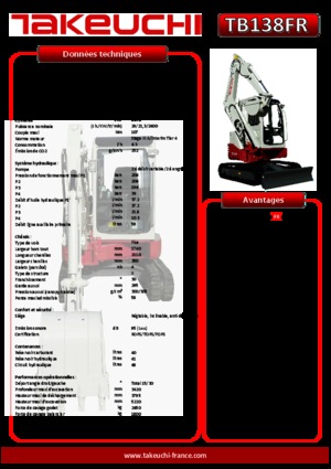 Mini excavatoare Takeuchi TB 138 FR