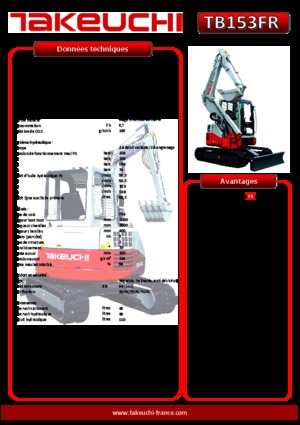 Mini excavatoare Takeuchi TB 153 FR