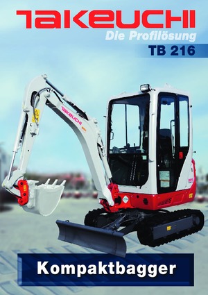 Mini excavatoare Takeuchi TB216S