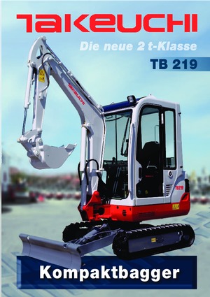 Mini excavatoare Takeuchi TB219S