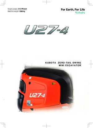 Mini excavatoare Kubota U27-4 NGL