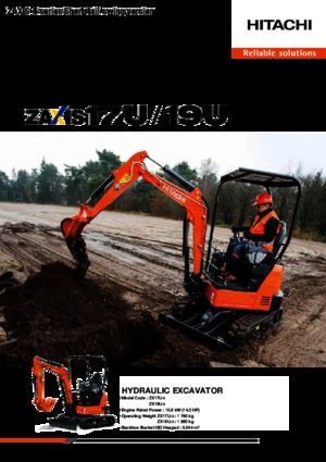 Mini excavatoare Hitachi ZX19U-5