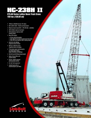 Macarale mobile - braț cu zăbrele Link-Belt HC-238H II