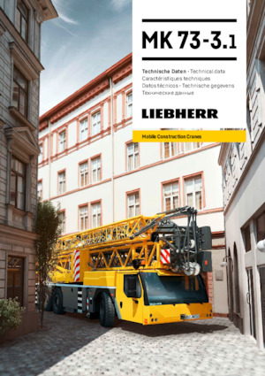 Macarale mobile - braț cu zăbrele Liebherr MK 73-3.1