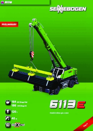 Macarale mobile - braț telescopic Sennebogen 6113 M