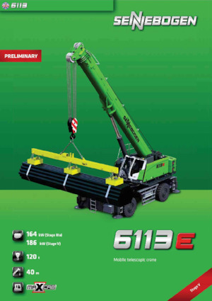 Macarale mobile - braț telescopic Sennebogen 6113E